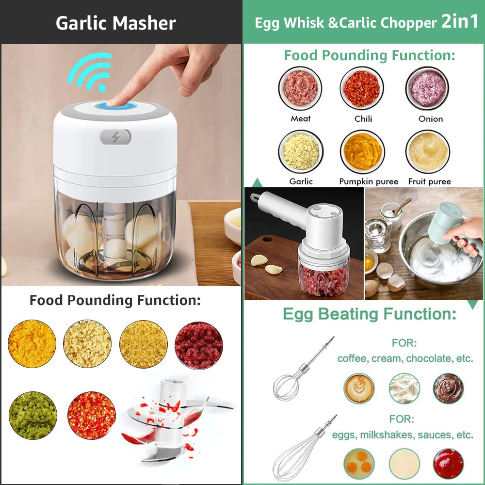 Electric Kitchen Food Chopper/Optional Hand Mixer