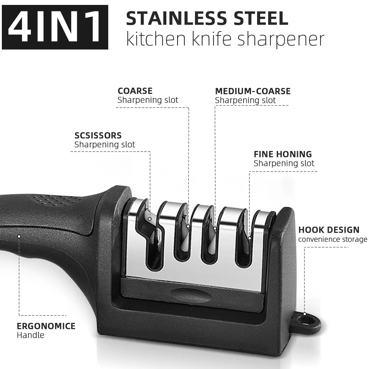 3-Segment Knife Sharpener